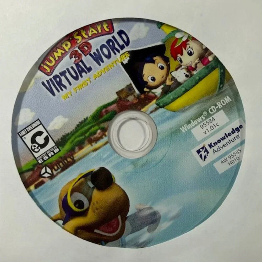 Jumpstart 3D Virtual World My First Adventure PC CD-Rom Software